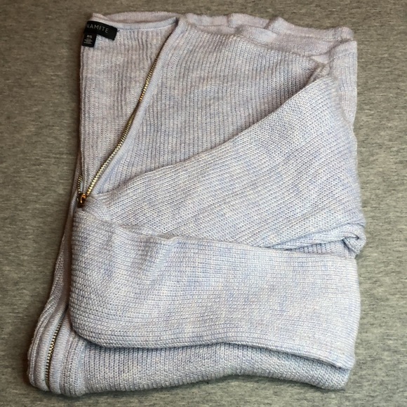 DYNAMITE KNIT LONG SLEEVES LIGHT BLUE/VIOLET SMALL - Picture 6 of 9